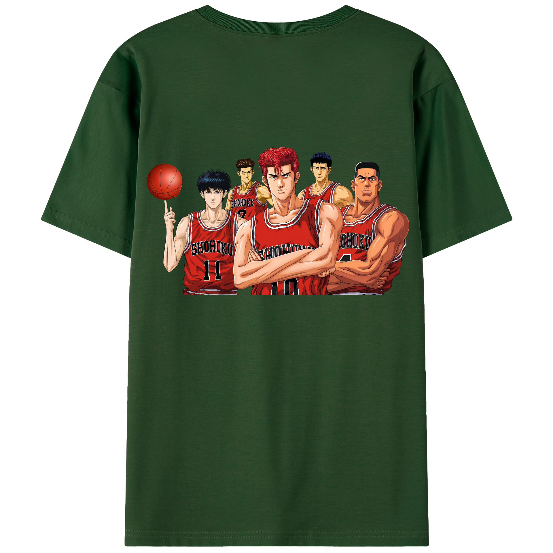 SLAM DUNK／スラムダンク 綿100％半袖Tシャツ（背面プリント）
